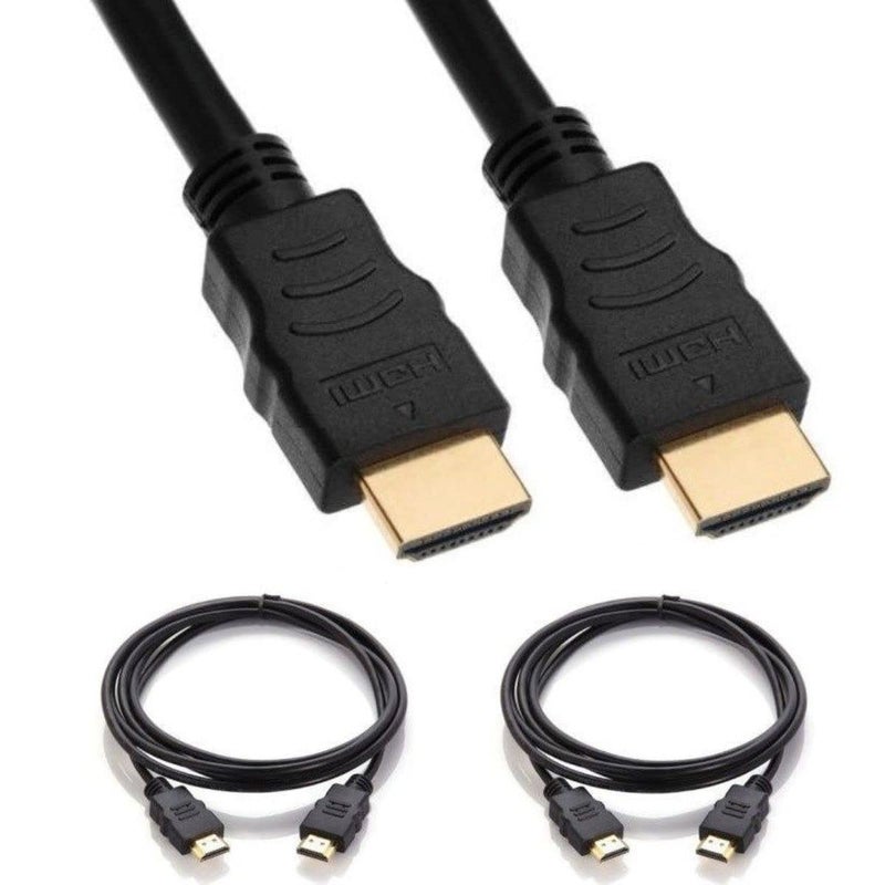 Cable Builders Short HDMI Cable [2-Pack], UHD Ultra High Speed HDMI 2.0 with Ethernet, 4K@30/50/60Hz, 1080P/2160P, 18GBps, 3D, Audio Return, Molded (6-INCH (2-Pack)) - Image 1